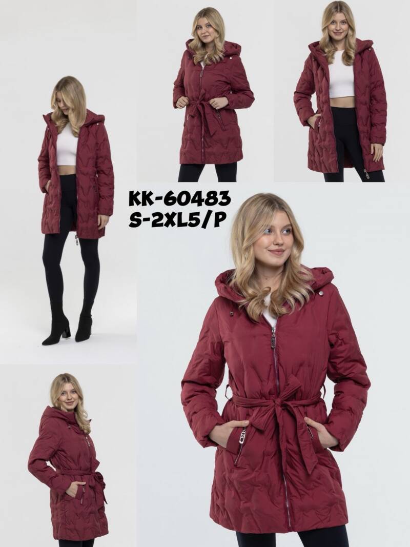 Kurtki damskie cienki Roz S-2XL, 1 Kolor Paczka 5 szt